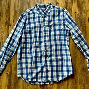 American Eagle XL plaid button down